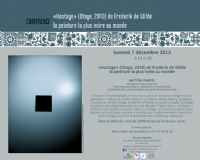 Conférence « Hostage » de Frederik de Wilde, la peinture la plus noire au monde. Le samedi 7 décembre 2013 à Riom. Puy-de-dome.  14H30